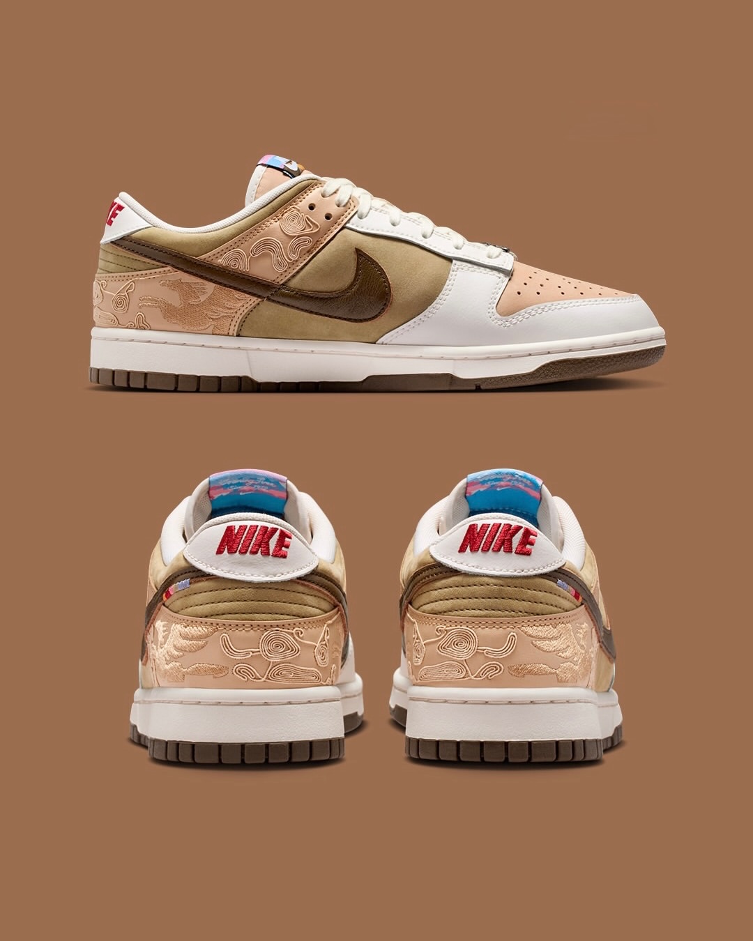 Nike SB Dunk Low SE "LNY" Patterned low Sneakers - Image 4