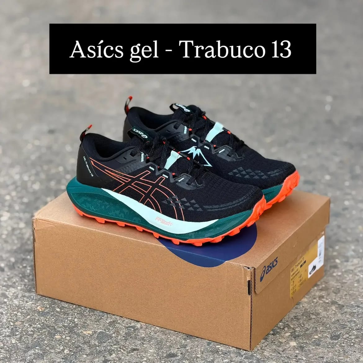 Asics Gel Trabuco 13 Trail Black Nova Running Shoes - Image 2