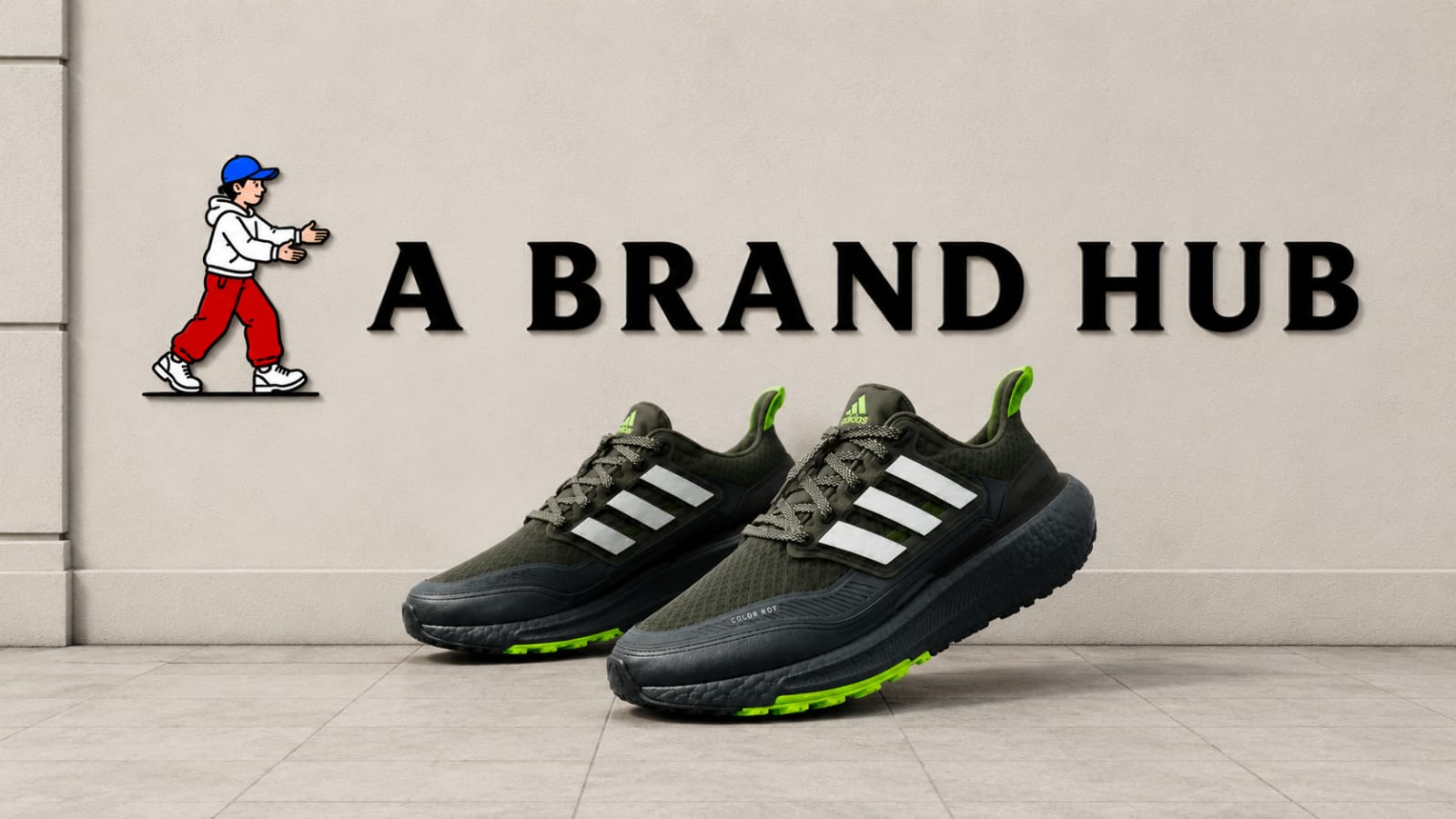Adidas Ultra boost Clod RDY Olive Green Running Shoes - Image 2