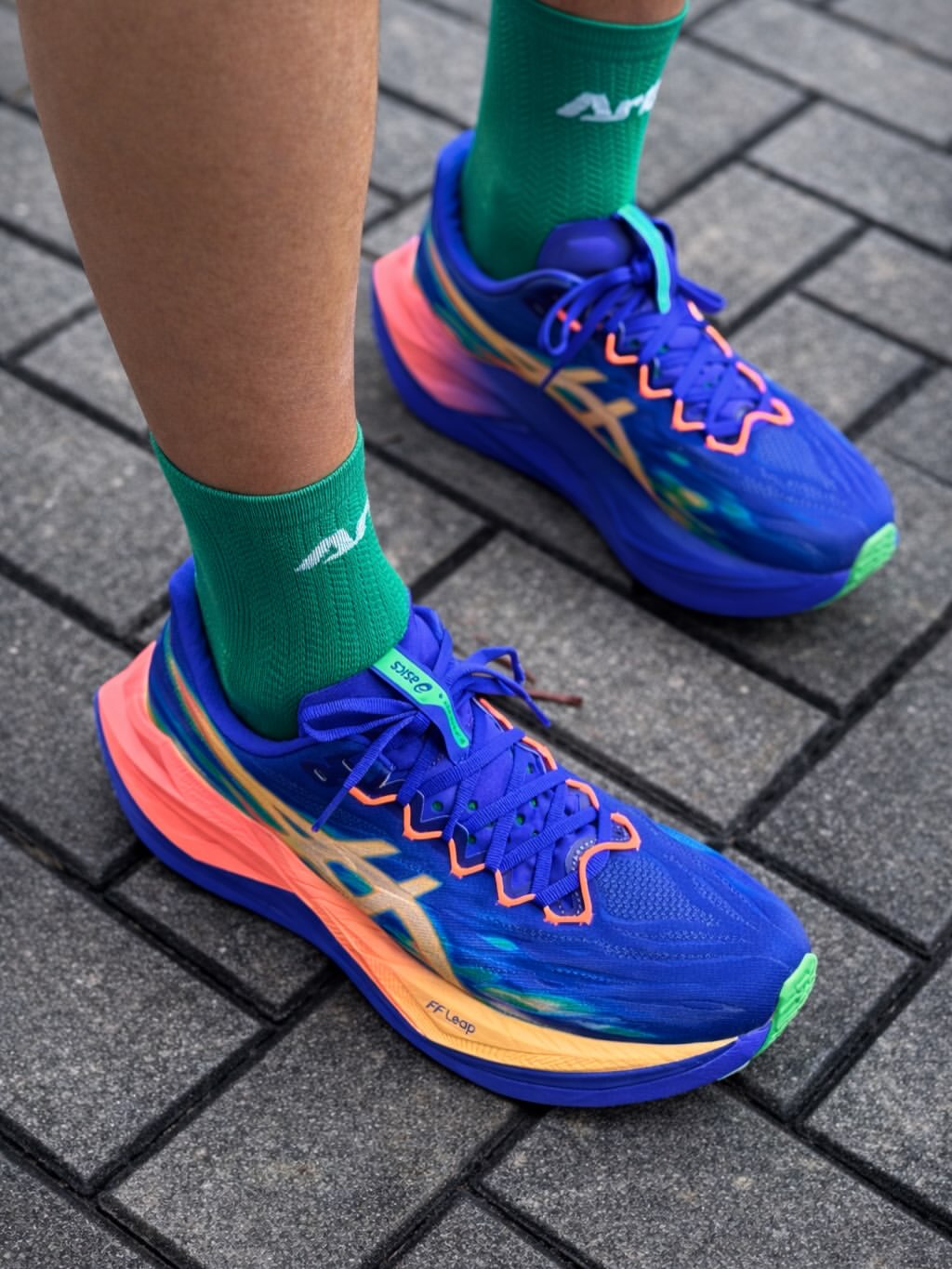 Asics Superblast 3 Blue Light Orange Running shoes - Image 2