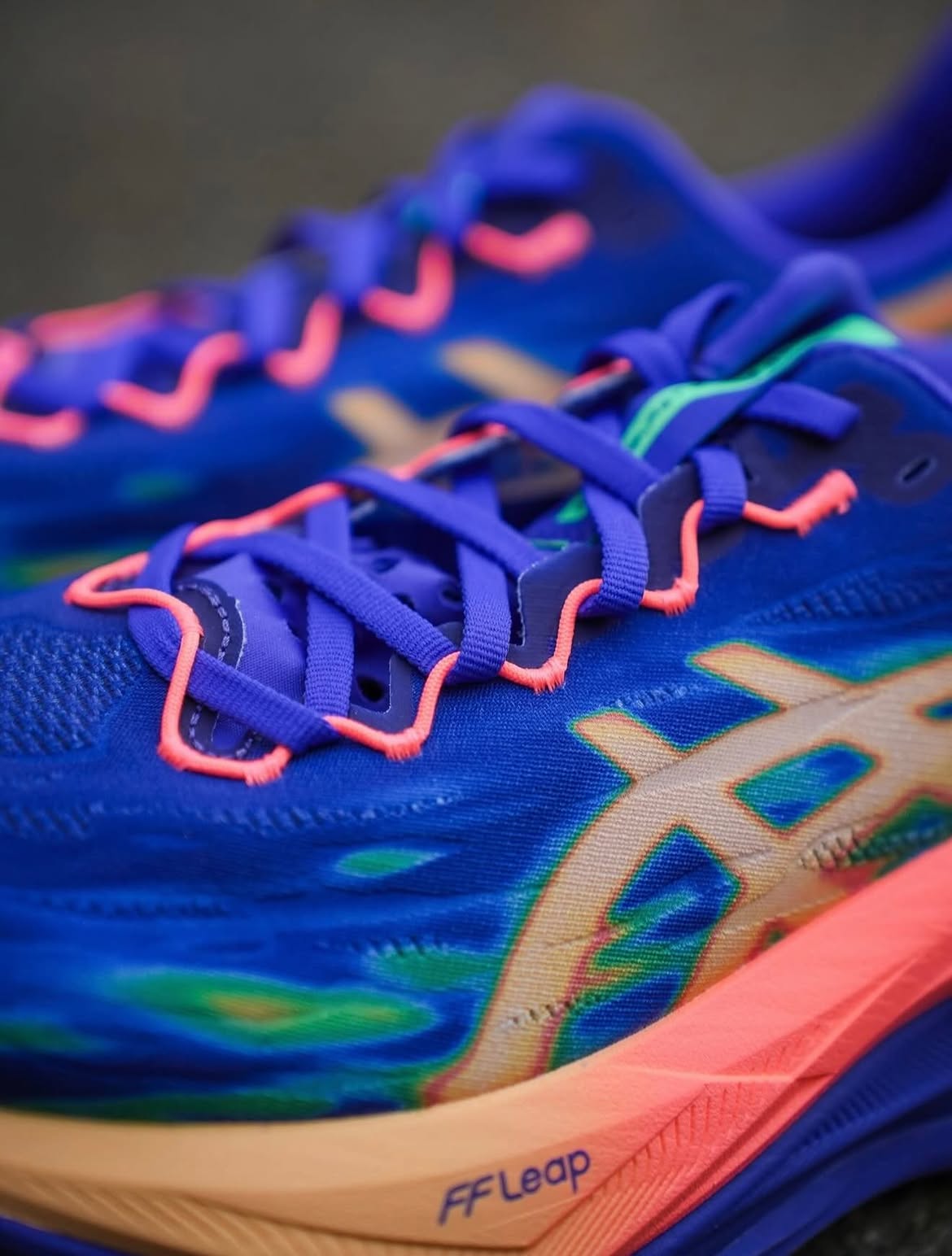 Asics Superblast 3 Blue Light Orange Running shoes - Image 5
