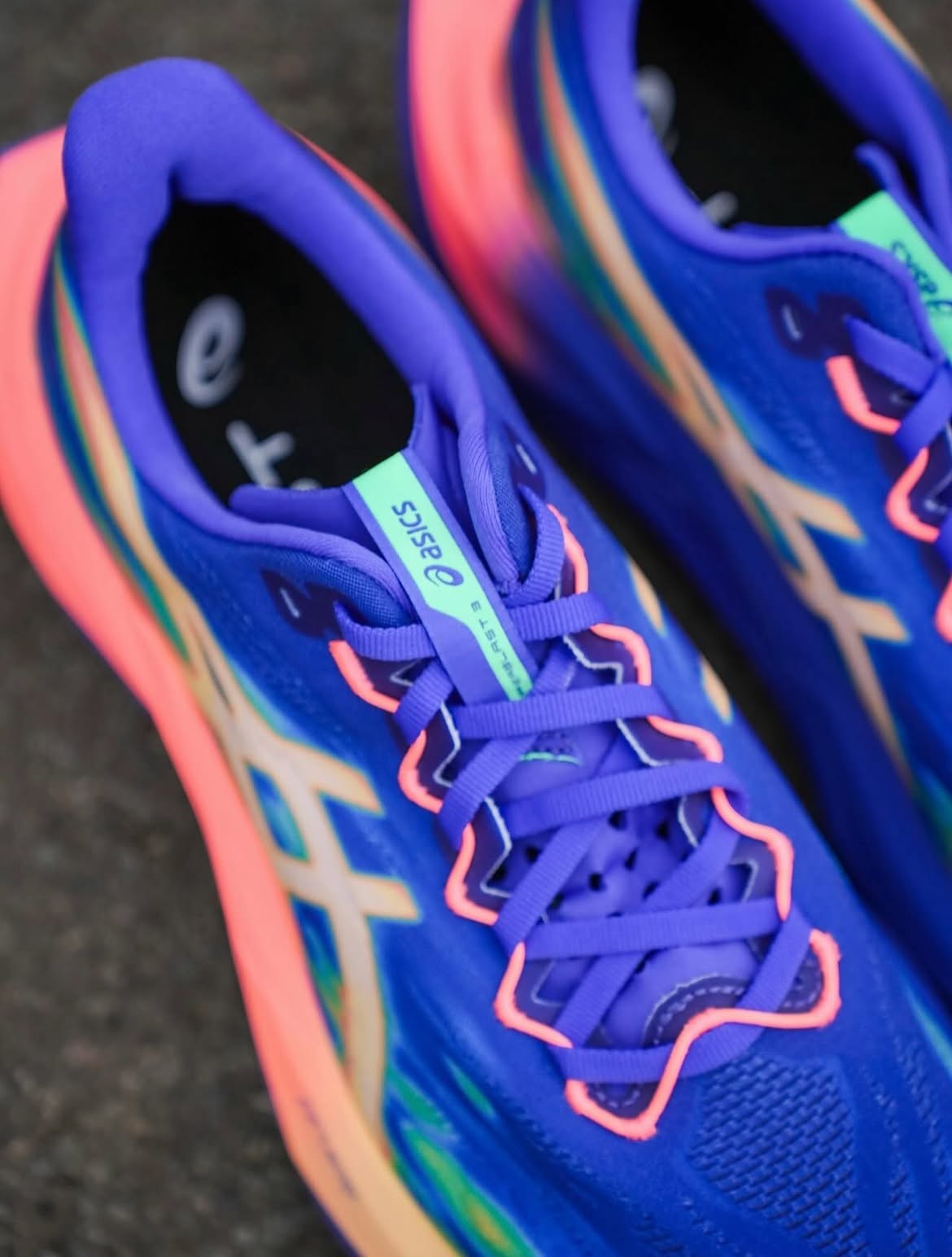Asics Superblast 3 Blue Light Orange Running shoes - Image 6