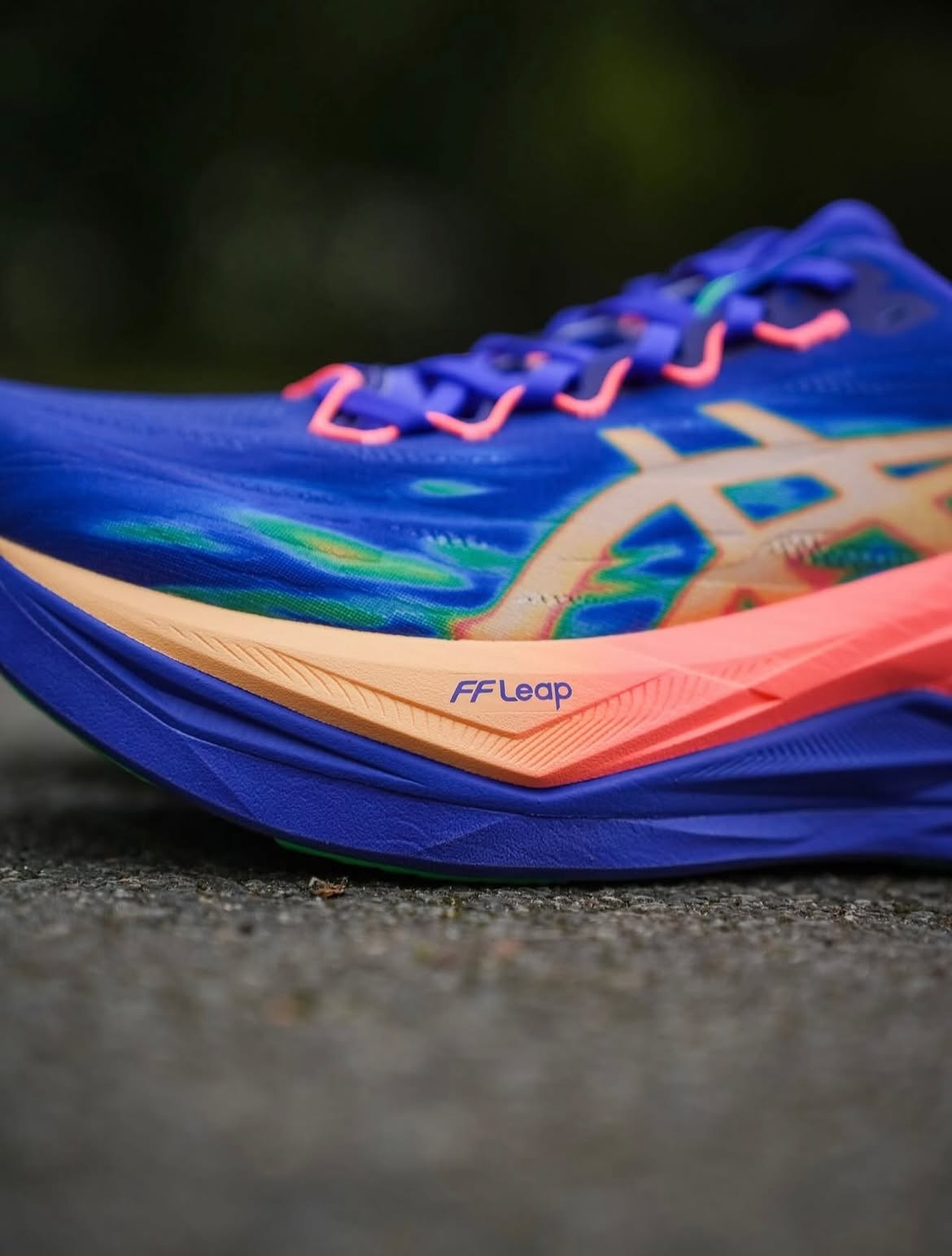Asics Superblast 3 Blue Light Orange Running shoes - Image 9