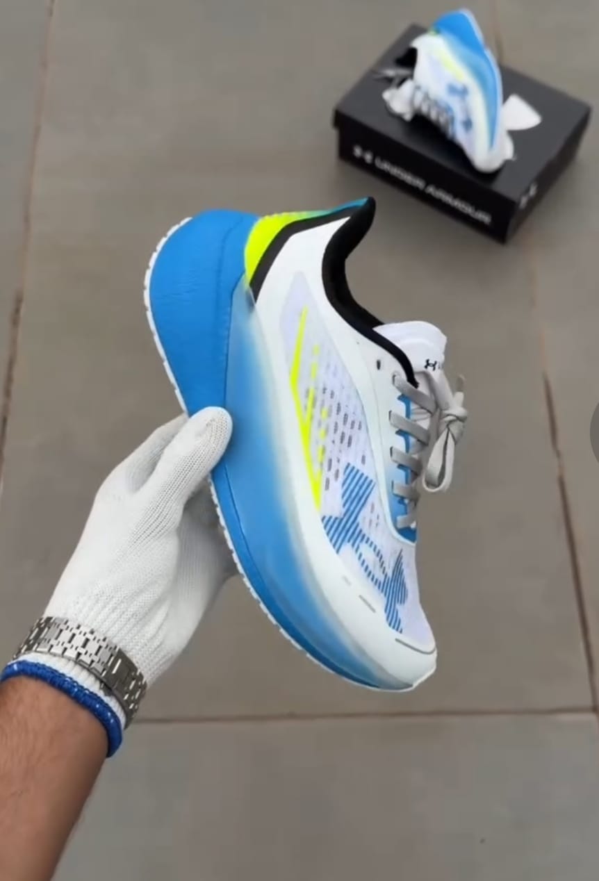 Under Armour Velociti Distance Off-White Blue Running shoes - Image 3