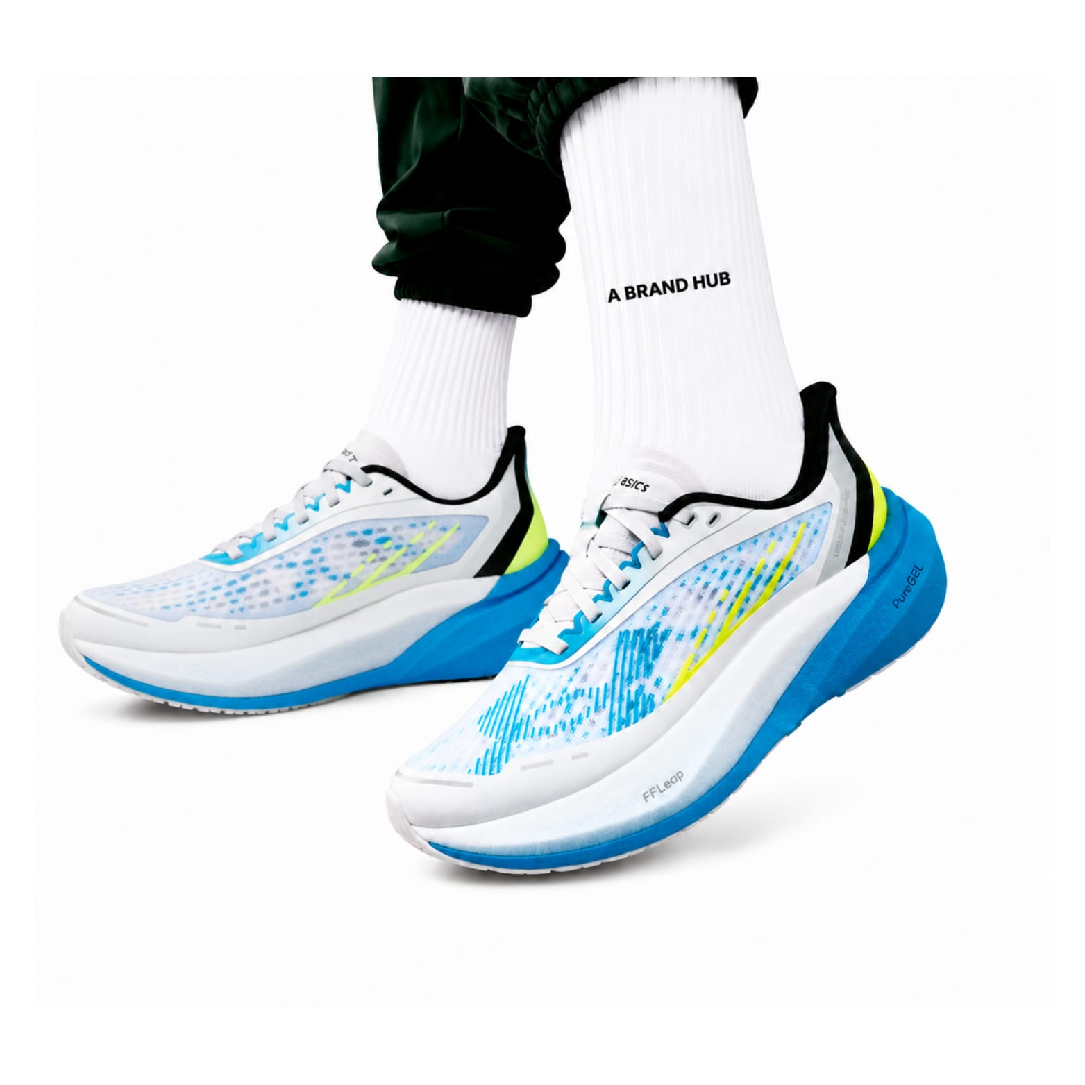 Under Armour Velociti Distance Off-White Blue Running shoes