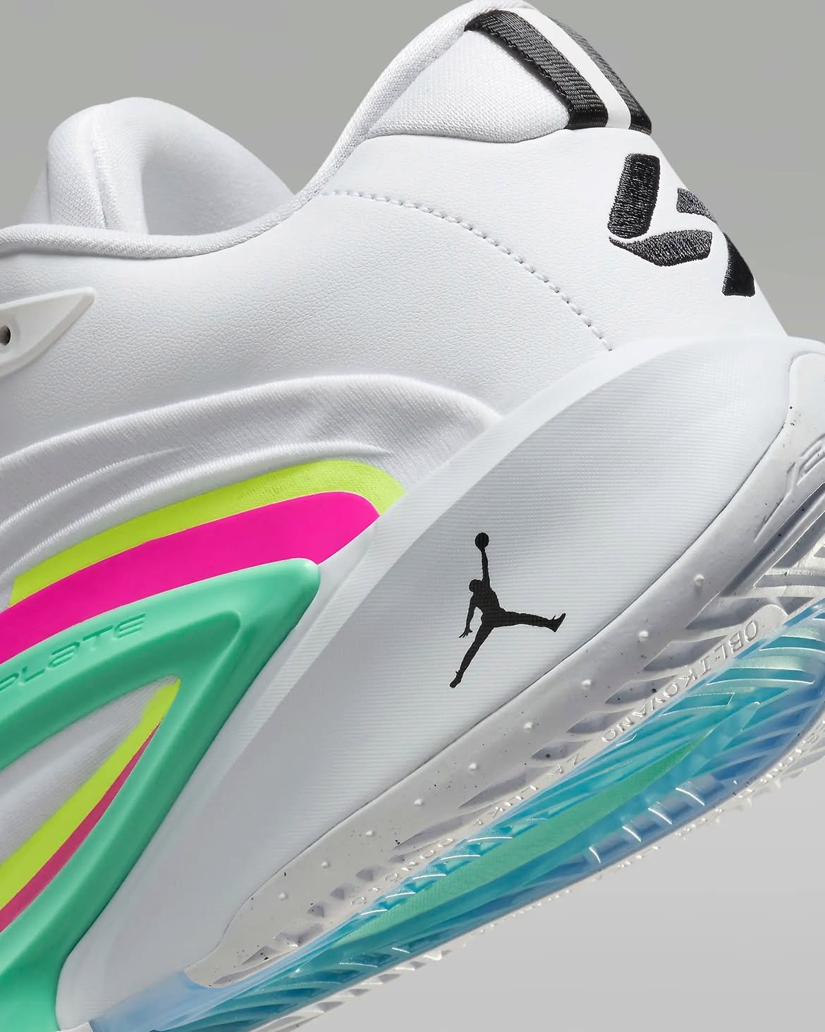 Jordan Luka 3 “Photo Finish” White/Volt Glow/Green Glow/Black – Stylish Basketball Sneakers - Image 2