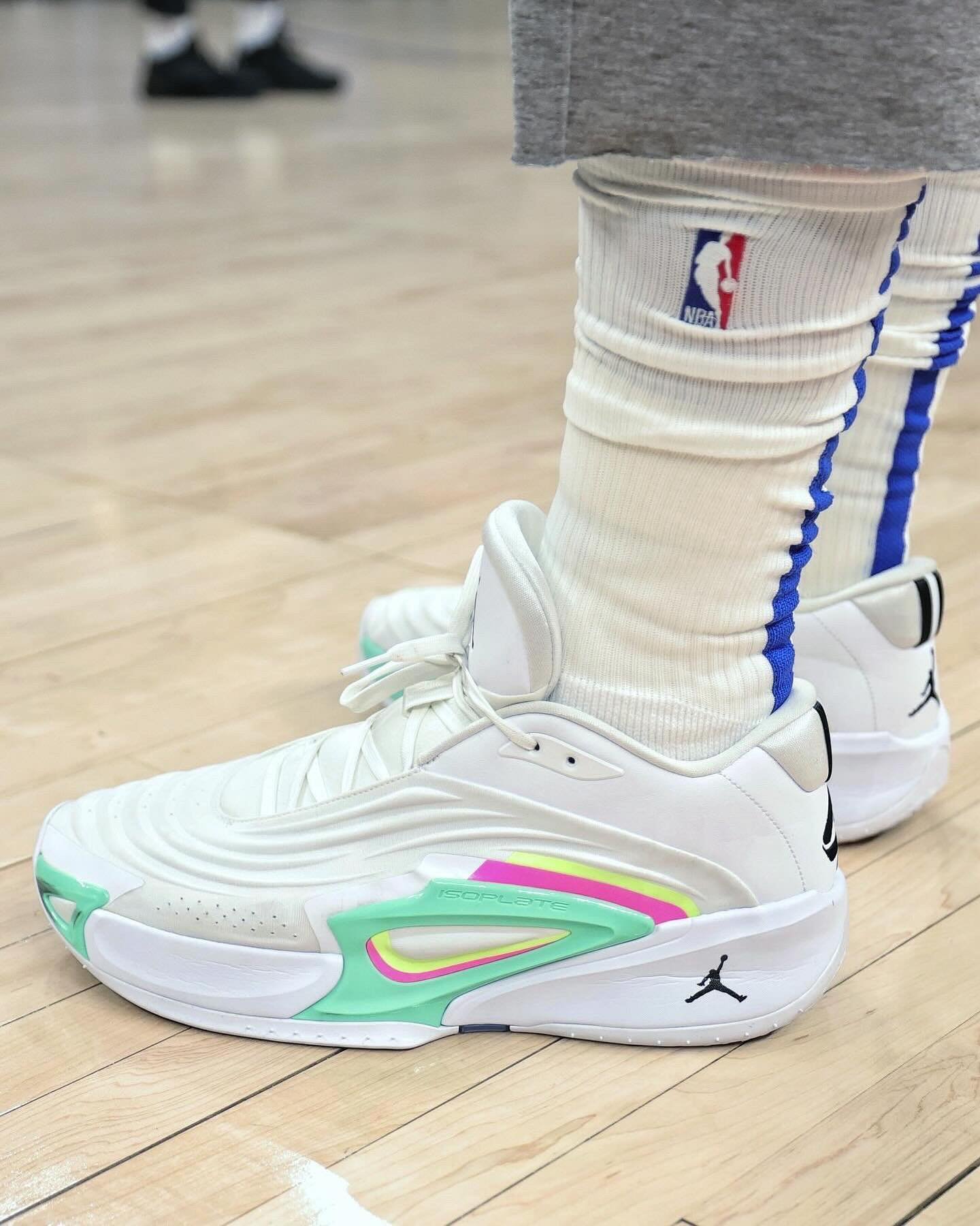 Jordan Luka 3 “Photo Finish” White/Volt Glow/Green Glow/Black – Stylish Basketball Sneakers - Image 3