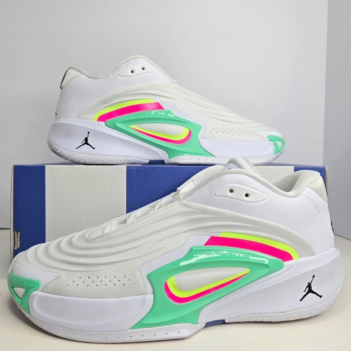Jordan Luka 3 “Photo Finish” White/Volt Glow/Green Glow/Black – Stylish Basketball Sneakers - Image 4