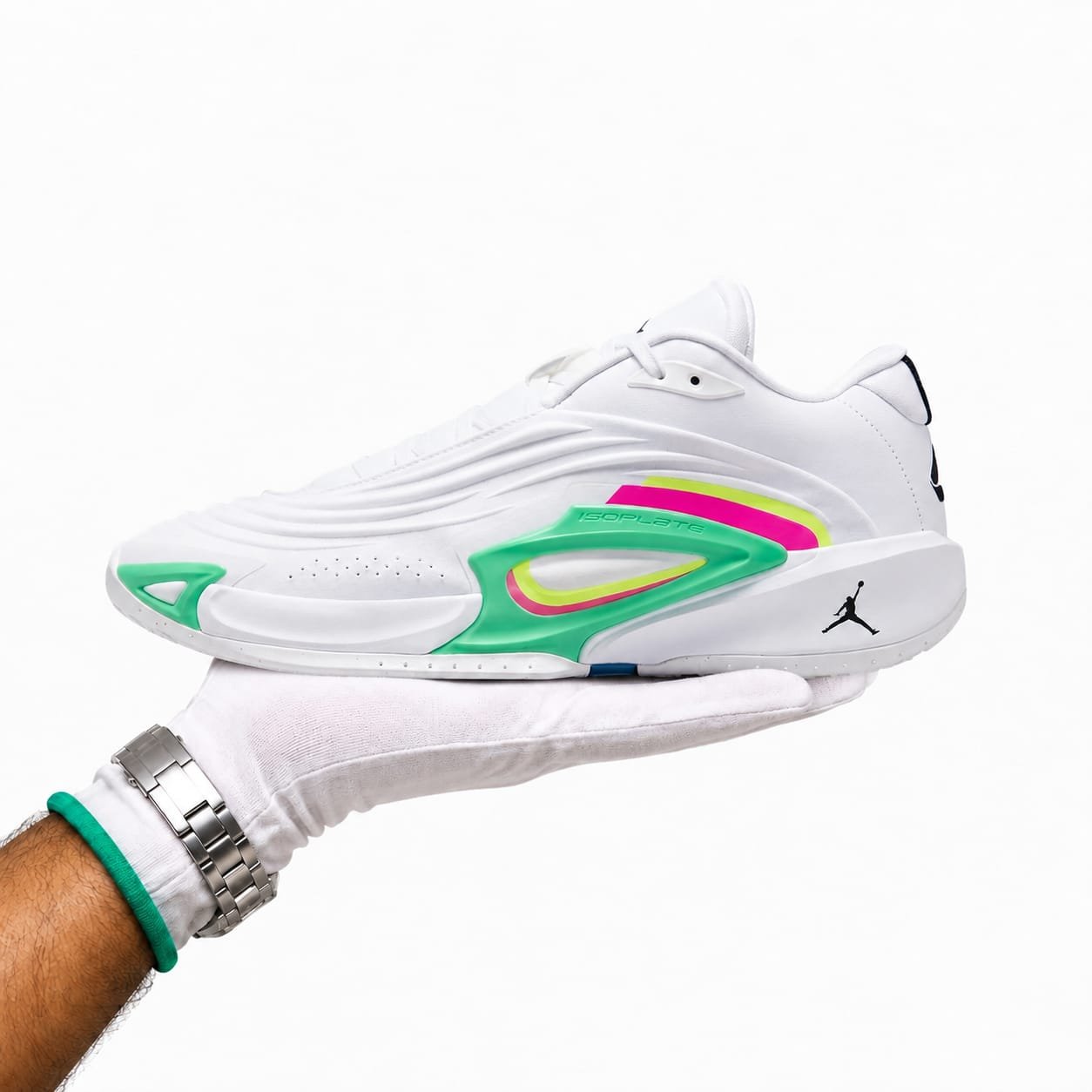 Jordan Luka 3 “Photo Finish” White/Volt Glow/Green Glow/Black – Stylish Basketball Sneakers