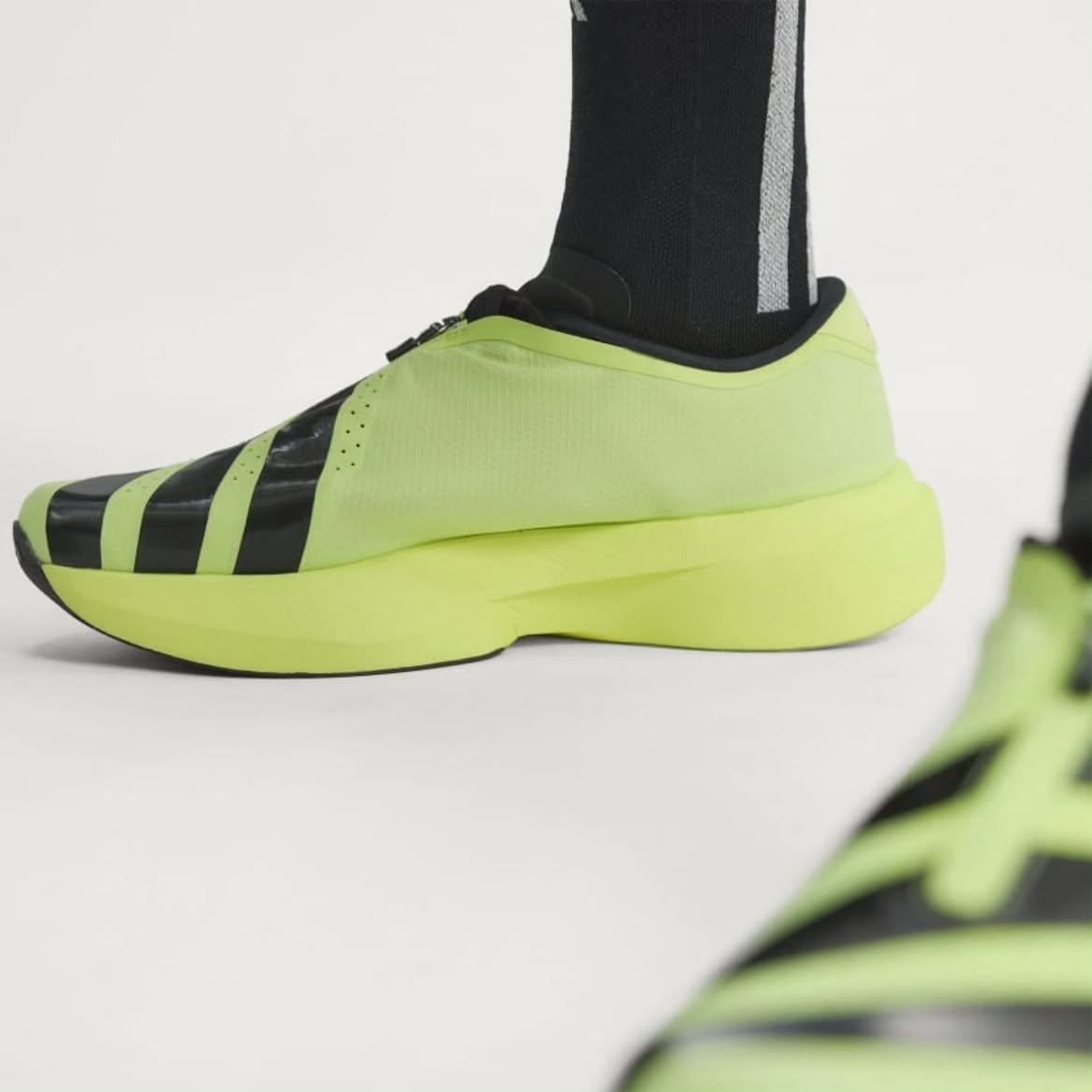 Adidas Adizero Evo Sl Zip Green Performance Running Shoe - Image 5