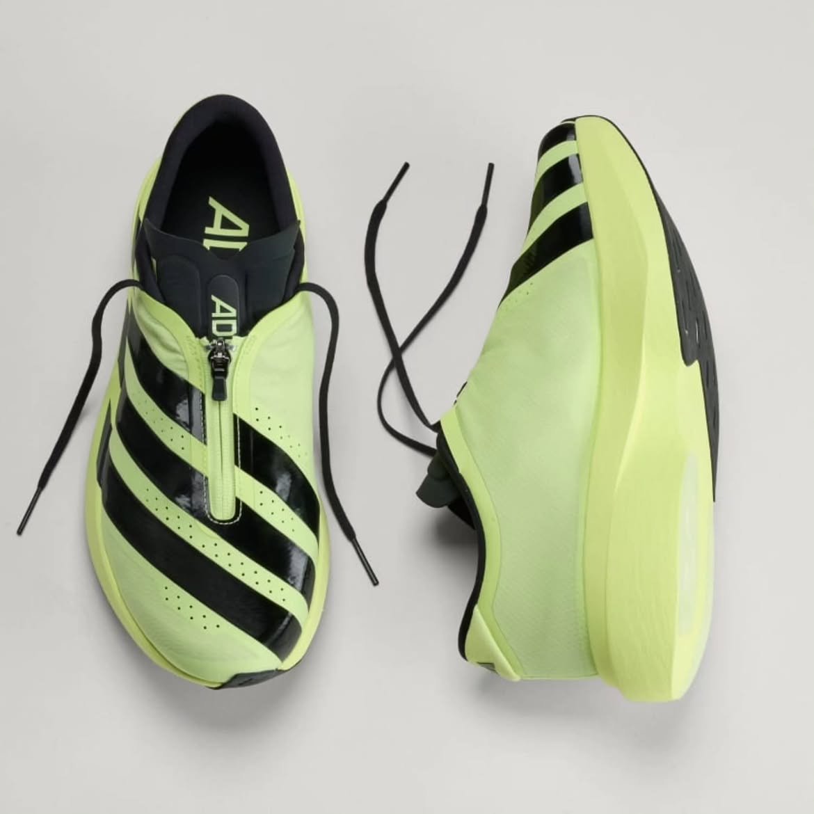 Adidas Adizero Evo Sl Zip Green Performance Running Shoe - Image 3